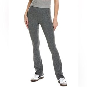 Free People Movement Never Better Heather Pants Medium Bootcut Flare Gray Yoga